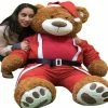 Best deal 🎉 Big Teddy Giant ❄ Christmas Teddy Bear 5 Ft Santa Suit ❤️