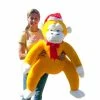 Brand new 🧨 Big Teddy Giant Yellow Stuffed Monkey 40 Inch 🎄 Christmas Gorilla Santa Hat 🔥