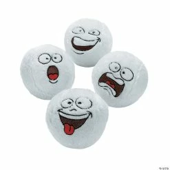 Best Pirce 🎉 Bulk Funny Face Stuffed Snowballs - 144 Pc. ✨