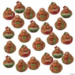 Promo 💯 Bulk Gingerbread Rubber Ducks - 120 Pc. 🎁