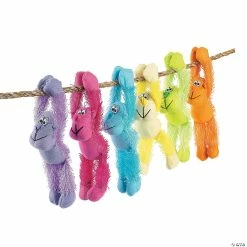Deals 𧨠Bulk Long Arm Neon Stuffed Gorillas - 72 Pc. π