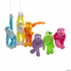Deals 🧨 Bulk Long Arm Neon Stuffed Gorillas - 72 Pc. 🎉 -Christmas Toys Sales bulk long arm neon stuffed gorillas 72 pc 13956496 a02