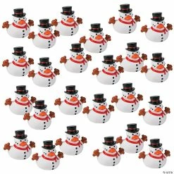 Budget 💯 Bulk Snowman Rubber Ducks - 120 Pc. 🧨