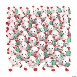 Best deal โญ Candy Cane Religious Stuffed Bears with Card - 48 Pc. ๐