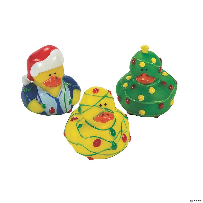 Wholesale ๐ Christmas Lights Rubber Ducks - 12 Pc. ๐ 1 Wholesale ๐ Christmas Lights Rubber Ducks - 12 Pc. ๐