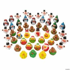 New ๐ Christmas Rubber Ducks Assortment - 50 Pc. ๐