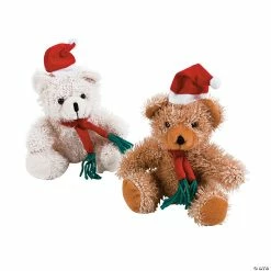 Best reviews of 🎁 Christmas Scarf & Santa Hat Stuffed Bears - 12 Pc. 🎉