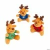 Outlet 👍 Christmas Stuffed Reindeers with T-Shirt - 12 Pc. 🎁