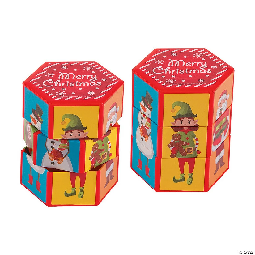 Outlet 😉 Christmas Twisty Puzzles - 12 Pc. 👍 1 Outlet 😉 Christmas Twisty Puzzles - 12 Pc. 👍