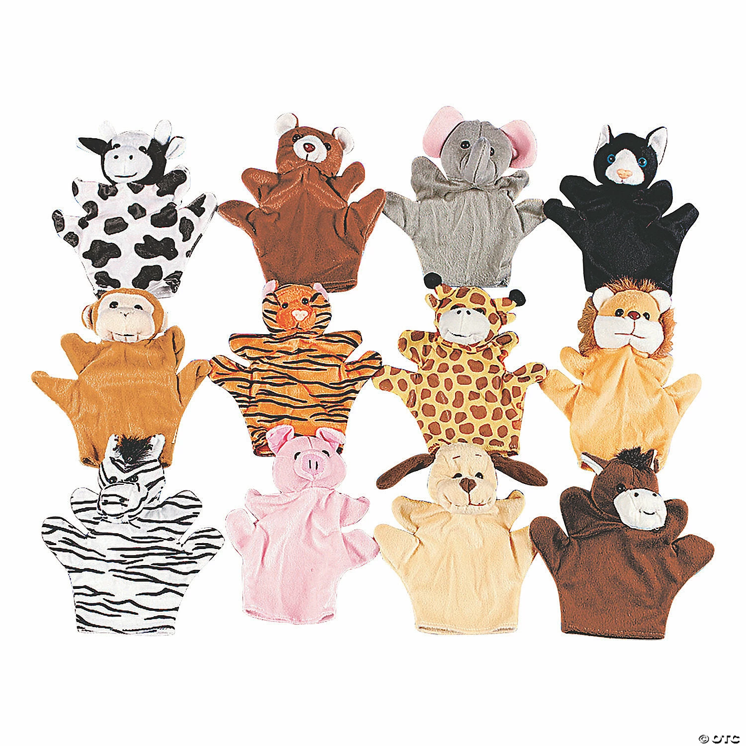 New ๐ Five Finger Hand Puppets Farm & Wild Stuffed Animals - 12 Pc. ๐ 1 New ๐ Five Finger Hand Puppets Farm & Wild Stuffed Animals - 12 Pc. ๐
