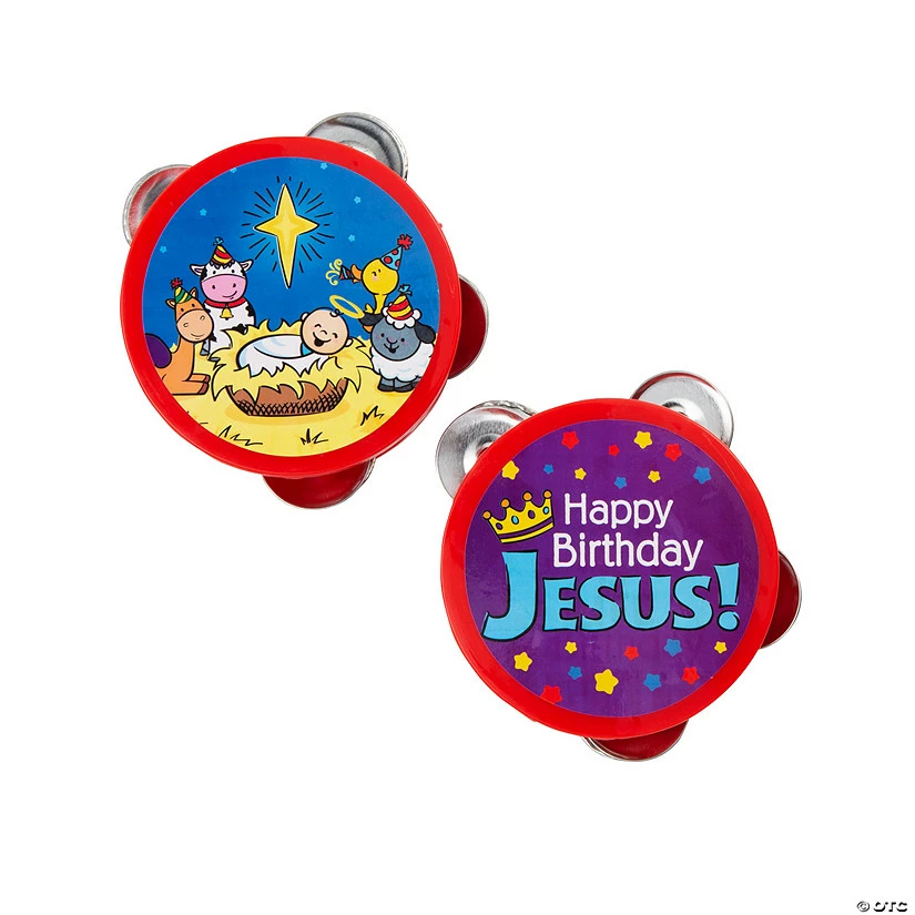 Coupon ๐ Happy ๐ฅณ Birthday Jesus Mini Tambourines - 12 Pc. ๐ 1 Coupon ๐ Happy ๐ฅณ Birthday Jesus Mini Tambourines - 12 Pc. ๐