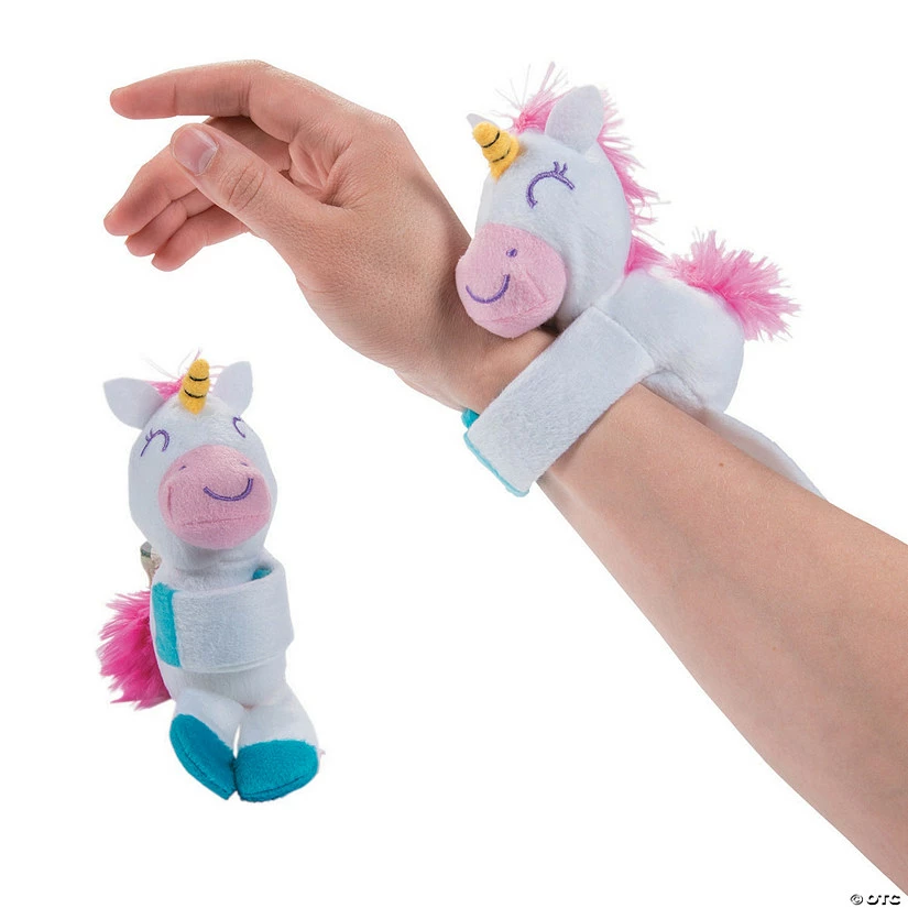 Buy 🤩 Hugging Stuffed Unicorn Slap Bracelets - 12 Pc. 🥰 1 Buy 🤩 Hugging Stuffed Unicorn Slap Bracelets - 12 Pc. 🥰
