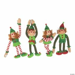 Wholesale 😀 Long Arm Stuffed Elves - 12 Pc. ❤️