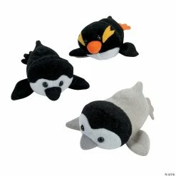 Coupon โ๏ธ Mini Black & White Stuffed Penguins - 12 Pc. ๐