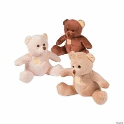 Wholesale ⭐ Patchwork Stuffed Bears - 12 Pc. ⌛