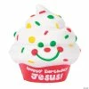 Buy 😀 Scented Happy 🥳 Birthday Jesus Cupcake Slow-Rising Squishies - 6 Pc. 🤩