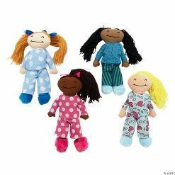 Discount ✔️ Slumber Party Stuffed Yarn Hair Dolls - 4 Pc. 🥰