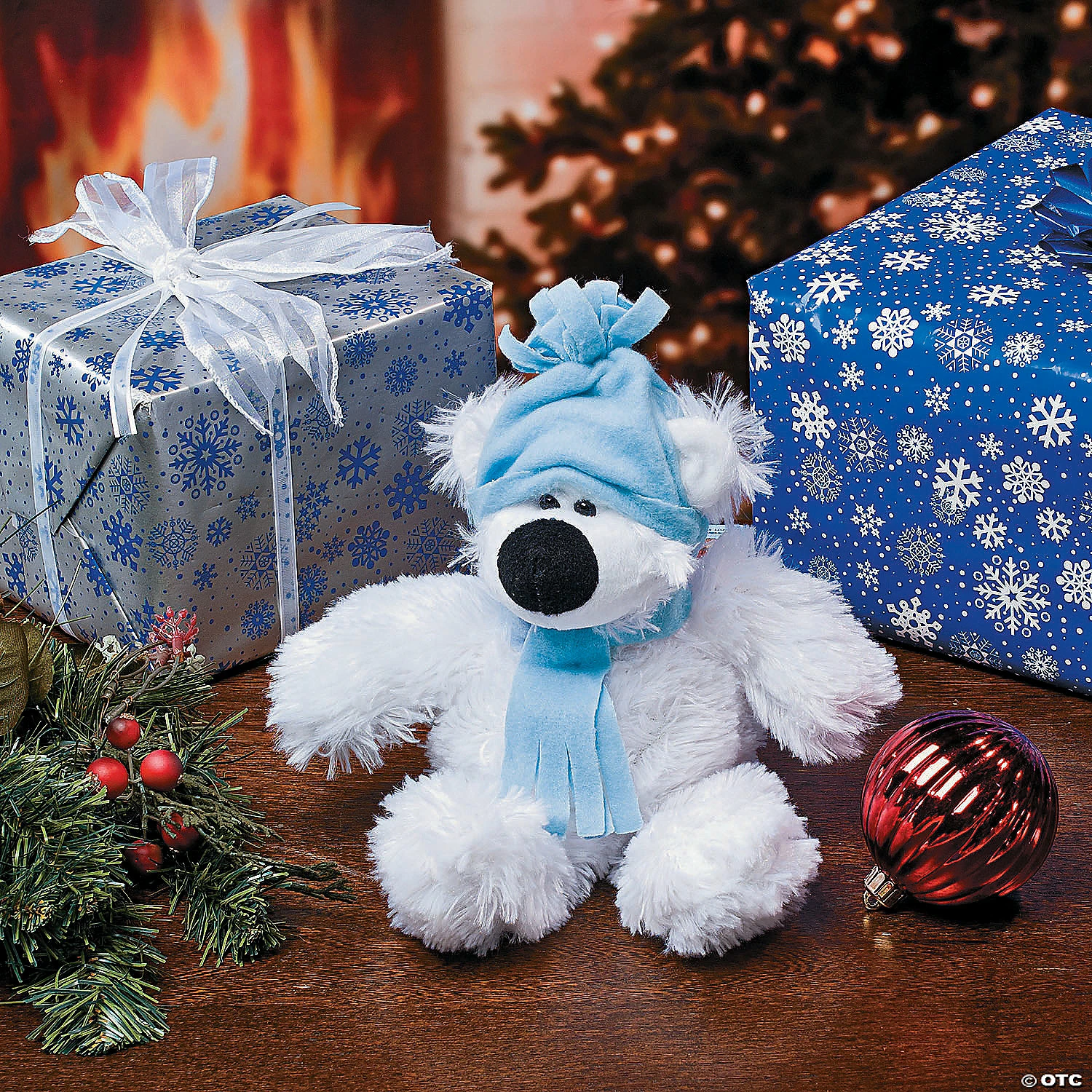 Outlet ๐ Small Holiday Stuffed Polar Bear ๐ 2 Outlet ๐ Small Holiday Stuffed Polar Bear ๐ - Image 2